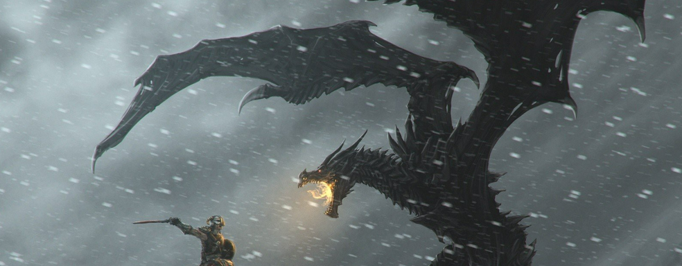 Моддер добавил в TES V Skyrim возможность превратиться в дракона, но не очень большого