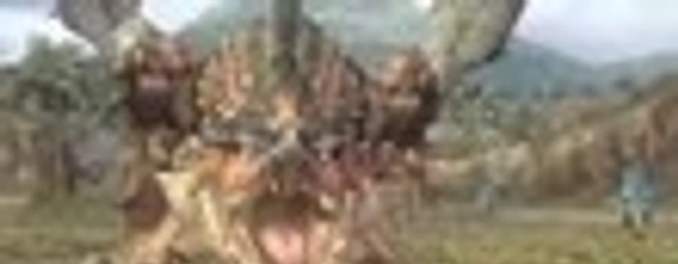 Сражение с боссом из Monster Hunter в MGS: Peace Walker