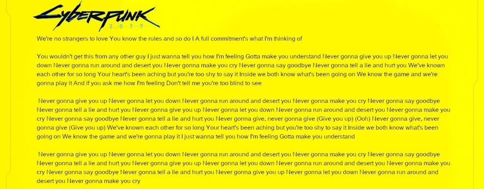 Фанатов Cyberpunk 2077 зарикролили