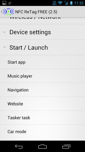 Назначение действий меткам в NFC ReTAG FREE Назначение действий меткам в NFC ReTAG FREE