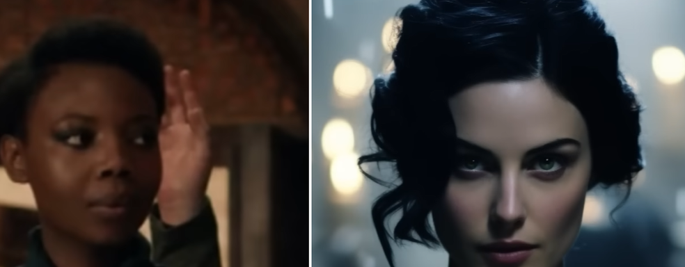 Сравнение персонажей The Witcher от Netflix и сгенерированных ИИ по описанию из книг Сапковского