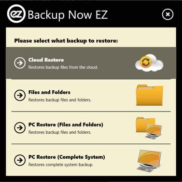 Интерфейс NTI Backup Now EZ