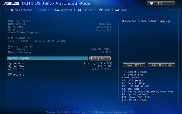 BIOS Asus VivoPC VM60