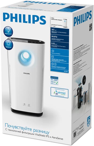 Очиститель воздуха Philips AC3256, коробка Очиститель воздуха Philips AC3256, коробка