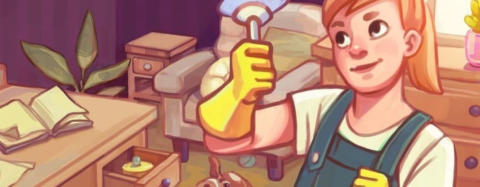 Эмигрант-уборщик. Анонсирован медитативный симулятор Poof! Cleaning Services