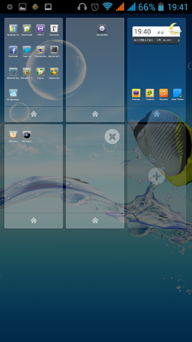 Обзор Jiayu G4. Скриншоты. Оболочка Jiayu Launcher