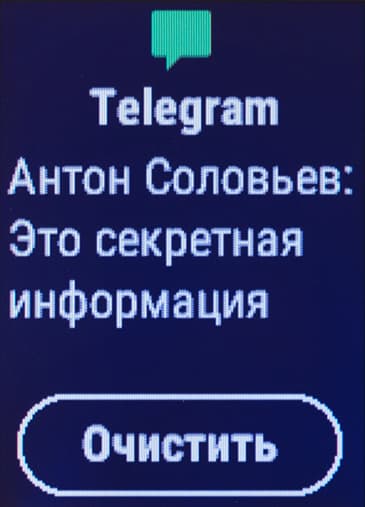 Снимок экрана Garmin vivoactive HR