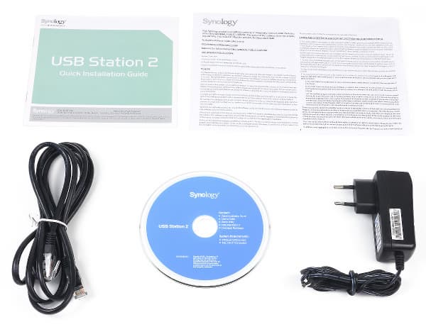 Комплект поставки Synology USB Station 2 Комплект поставки Synology USB Station 2