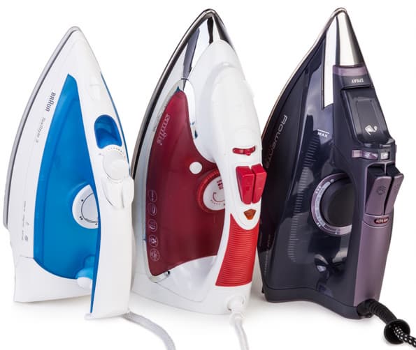 Утюги Rowenta Focus DW 5135D1, Braun TexStyle TS 340 C и Smile Steam Iron SI 971