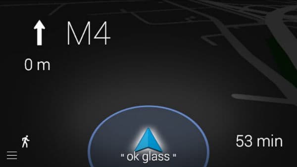 Снимок экрана умных очков Google Glass 2.0 Explorer Edition