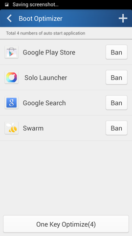 Обзор Gionee Elife E7. Скриншоты. Boot Optimizer