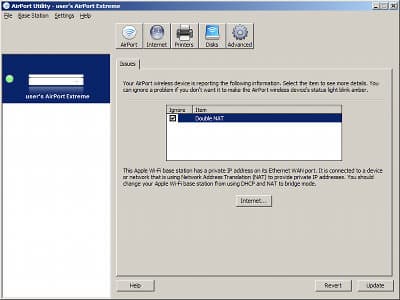 Настройки Apple AirPort Extreme