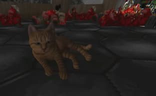Думгая из DOOM заменили на кота из Stray — с видом от третьего лица и боевым дроном для отстрела демонов