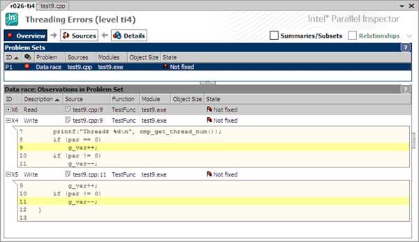 Обнаружена ошибка при анализе на уровне ti4