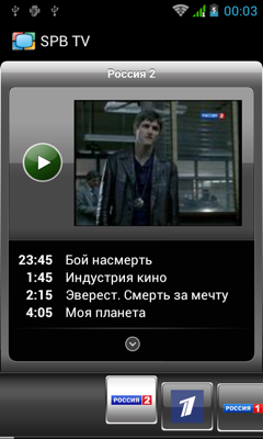 Обзор Fly IQ440 Energie. Скриншоты. Spb TV