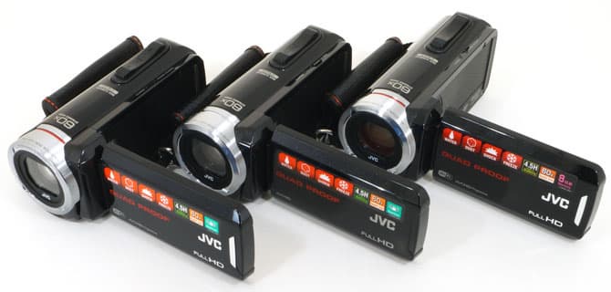 Защищенные видеокамеры JVC GZ-R10, GZ-R15 и GZ-RX115
