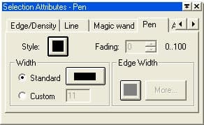 Настройки кисти в PictureMan