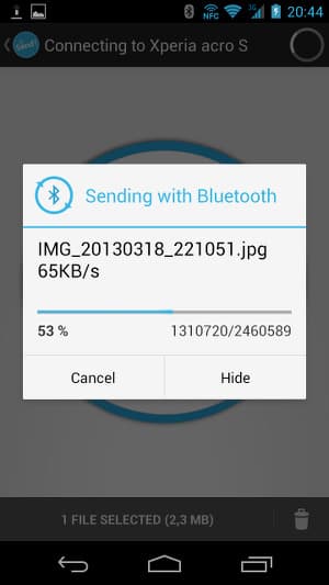 Обмен данными в Send! File Transfer Обмен данными в Send! File Transfer
