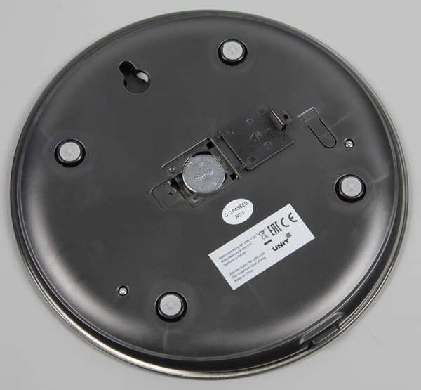 Кухонные весы Unit UBS-2150. Вид снизу Кухонные весы Unit UBS-2150. Вид снизу