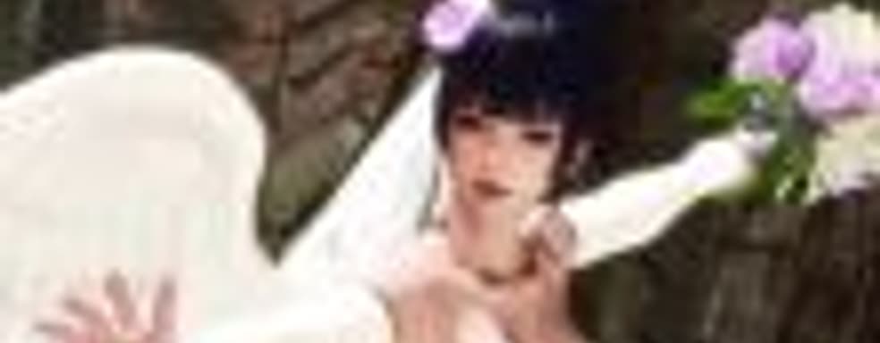 Горько! Красивые девушки в недешёвых свадебных нарядах в роликах Dead of Alive 6