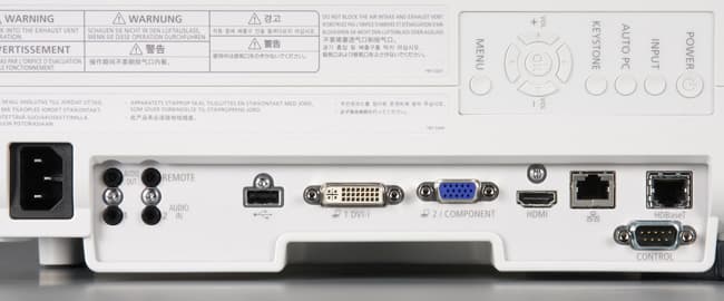 Проектор Canon Xeed WUX450ST, интерфейсы