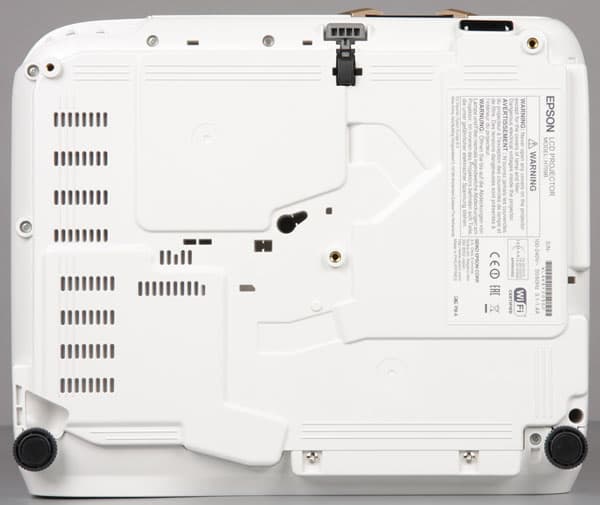 Проектор Epson EH-TW5350, нижняя поверхность Проектор Epson EH-TW5350, нижняя поверхность