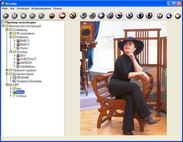 Рабочее окно Колобка