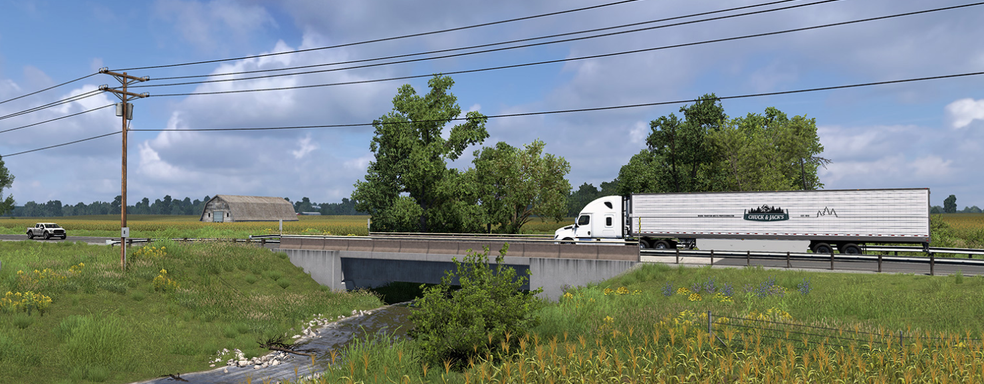Los creadores de American Truck Simulator mostraron pescadores, campos y praderas. Nuevas capturas de pantalla de la expansión con el estado de Iowa