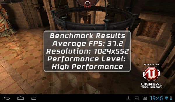 Результаты теста Epic Citadel на планшете iconBIT NetTAB Matrix Ultra NT-0704M