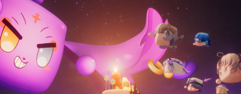 Вышел трейлер к первой годовщине Wuthering Waves — с чиби-героями и тортиком