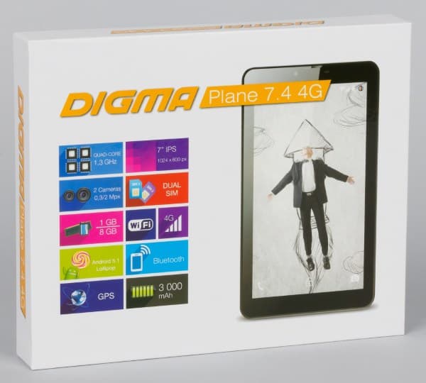 Планшет Digma Plane 7.4 4G