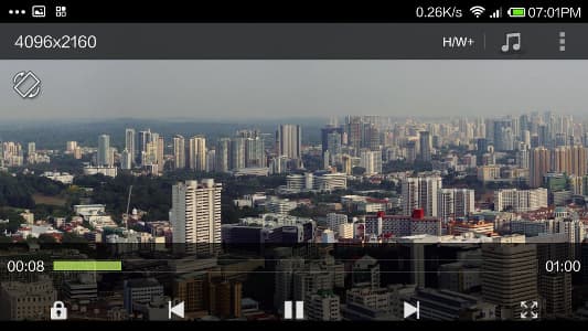 оспроизведение видео в Xiaomi Mi3 оспроизведение видео в Xiaomi Mi3