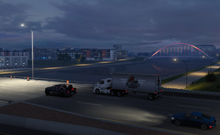 Дорожная сеть Айовы в American Truck Simulator с современной развязкой. Скриншоты дополнения с новым штатом