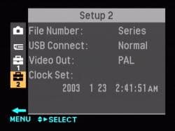 Sony Cyber-shot DSC T1 Menu