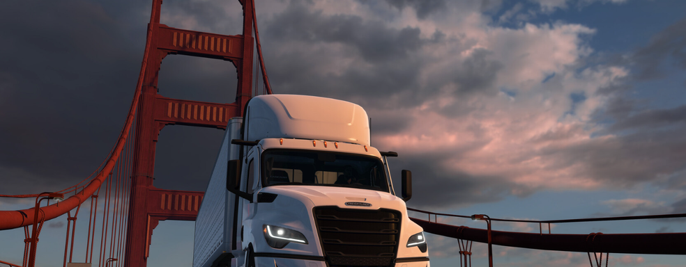 Грузовик пятого поколения в American Truck Simulator. Разработчики показали реальный прототип Cascadia и провели осмотр