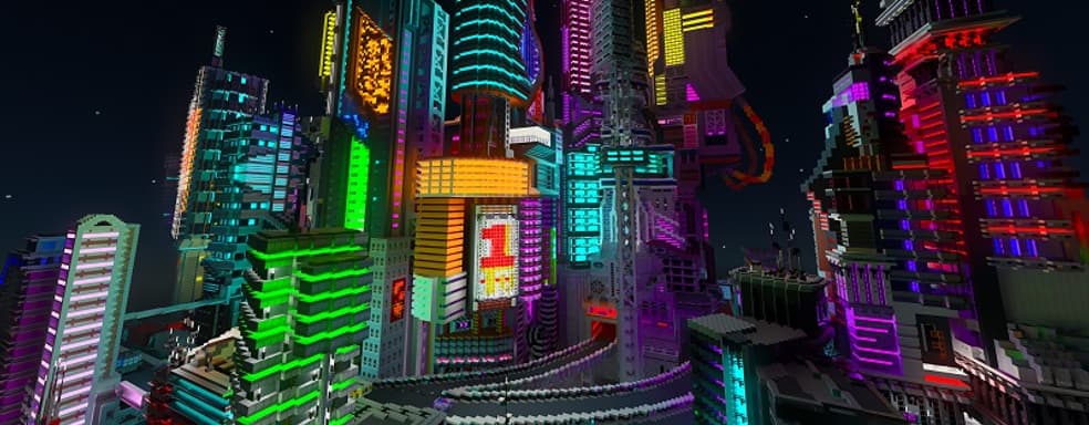 Найт-Сити из Cyberpunk 2077 воссоздали в Minecraft