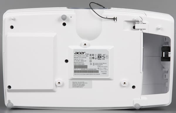DLP-проектор Acer V7500, вид снизу