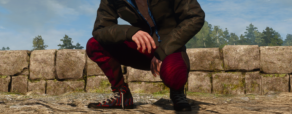 «Gopnik from Rivia» In The Witcher 3, a stylish outfit from Cyberpunk 2077 has been restored