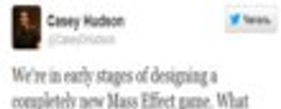 Casey Hudson: новая Mass Effect в разработке