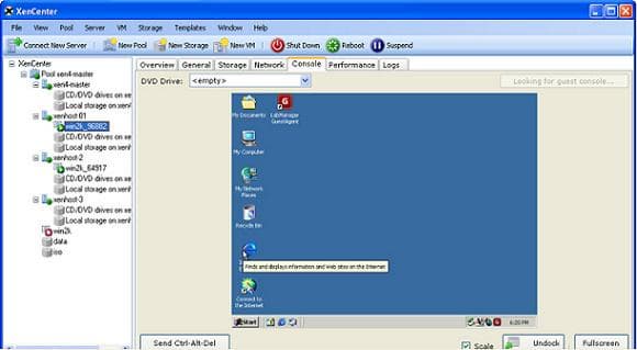Консоль управления виртуальной инфраструктурой XenCenter
