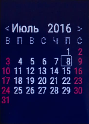 Снимок экрана Garmin vivoactive HR