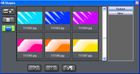 Заливка объектов в Dg Foto Art