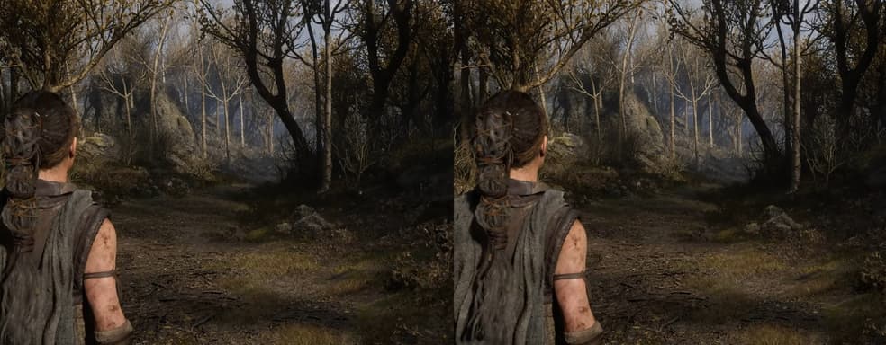 Из-за чего весь сыр-бор? Helblade 2 Enhanced выглядит практически идентично оригинальной игре