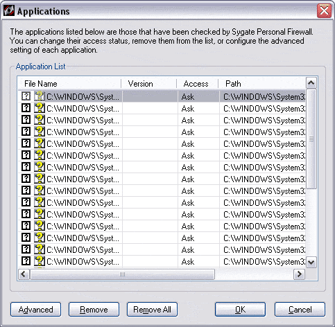 Правила для приложений