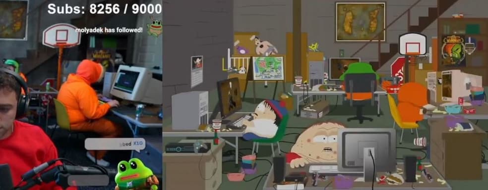 Стример воссоздал игровой подвал из «Южного Парка»