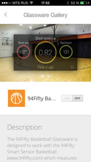 Снимок экрана умных очков Google Glass 2.0 Explorer Edition