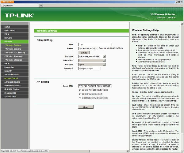 Настройка TP-LINK TL-WR3020 Настройка TP-LINK TL-WR3020