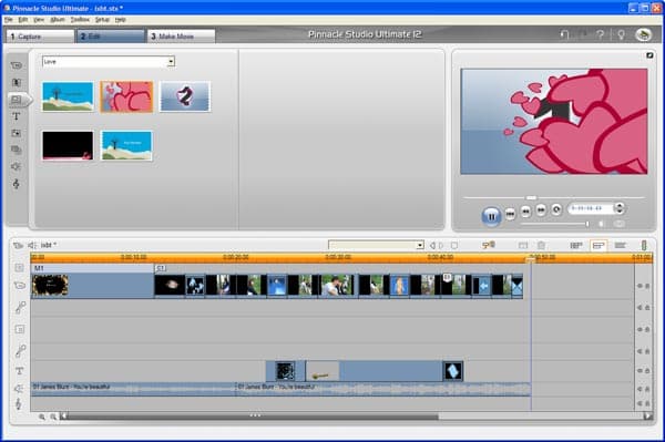 Применение тем монтажа в Pinnacle Studio 12