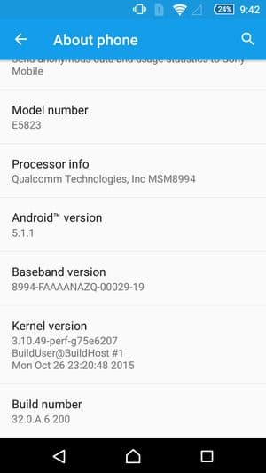 смартфон Sony Xperia Z5 Compact