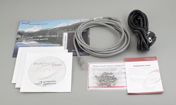 Thecus N7700 Pro, комплект поставки